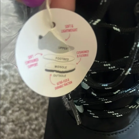 Ryka Black Quilted Boots with Faux Fur - Picture 8 of 10